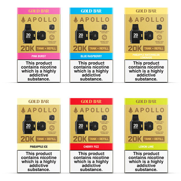 Gold Bar Apollo  Replacement Tank + Refill