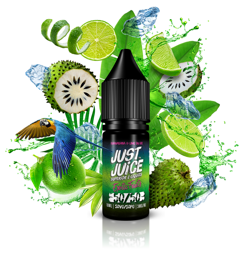 Just Juice 50/50 Exotic Fruits Guanabana & Lime on Ice 10ml