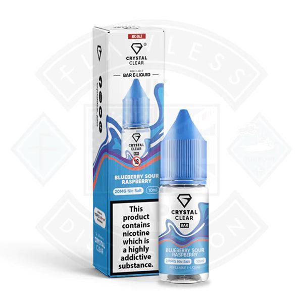 Crystal Clear Bar Nic Salts 10ml - Blueberry Sour Raspberry