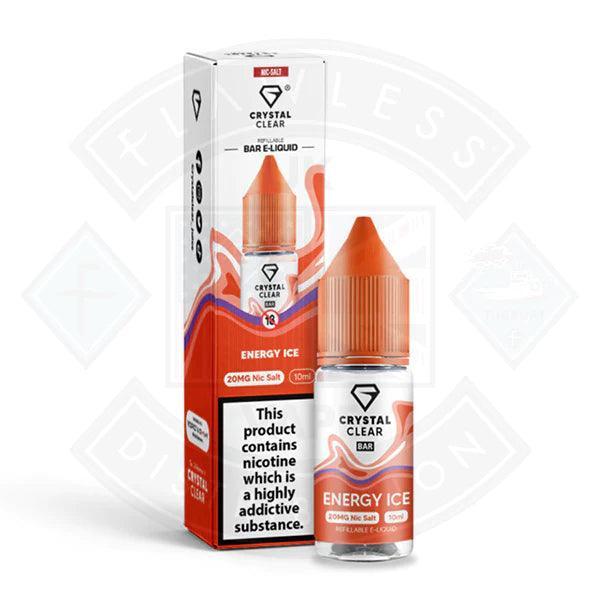 Crystal Clear Bar Nic Salts 10ml - Energy Ice
