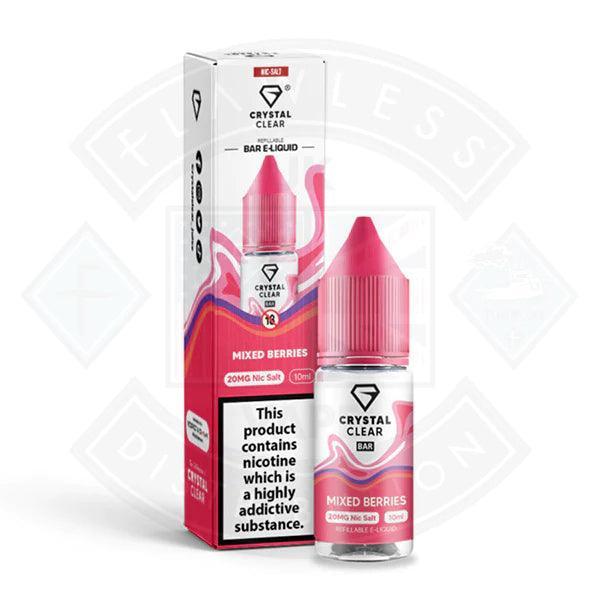 Crystal Clear Bar Nic Salts 10ml - Mixed Berries
