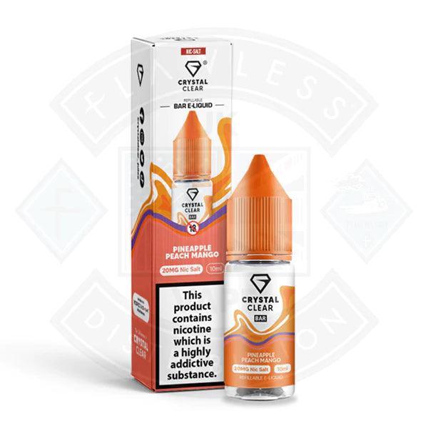 Crystal Clear Bar Nic Salts 10ml - Pineapple Peach Mango