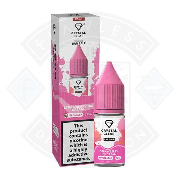 Crystal Clear Bar Nic Salts 10ml - Strawberry Ice Cream