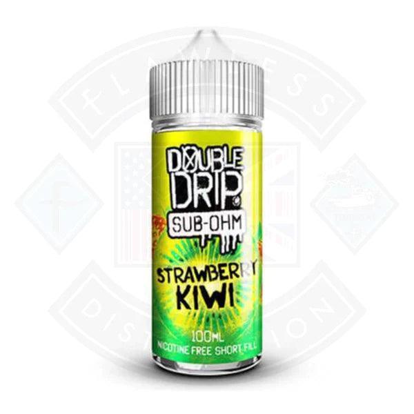 Double Drip Strawberry Kiwi 0mg 100ml E-liquid