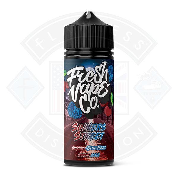 Fresh Vape Co. Sinners Street Cherry & Blue Razz 0mg 100ml Shortfill