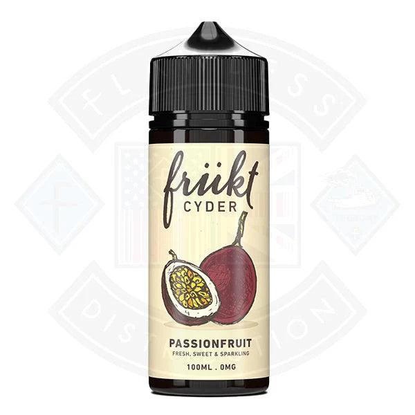 Frukt Cyder E-Liquid - Passionfruit 0mg 100ml Shortfill