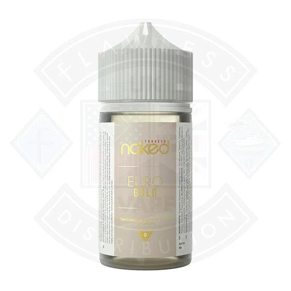 Naked - Euro Gold 0mg 50ml Shortfills