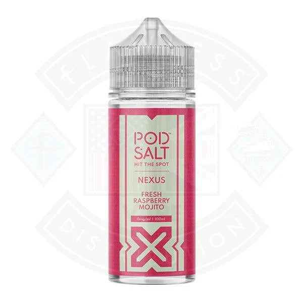 Pod Salt Nexus Fresh Raspberry Mojito 0mg 100ml E-liquid
