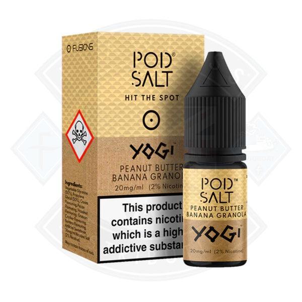 Pod Salt Yogi Peanut Butter Banana Granola Nic Salt 10ml E-Liquid