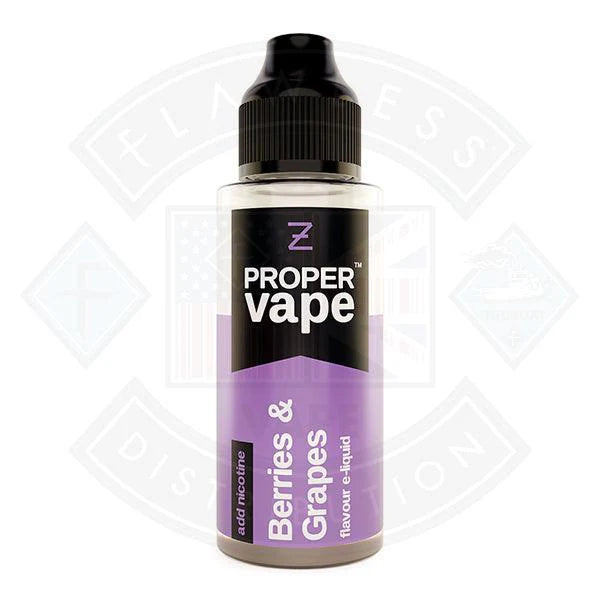 Proper Vape by Zeus Juice Berries and Grape 0mg 100ml Shortfill