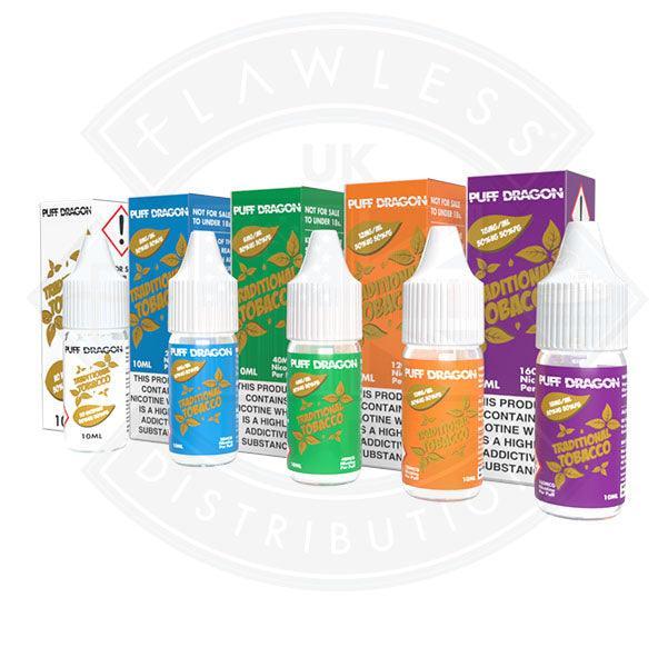 Puff Dragon Traditional Tobacco E liquid 10ml