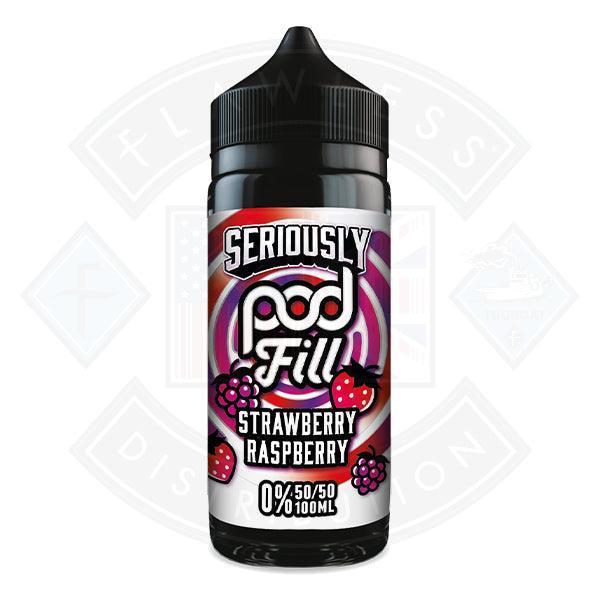 Seriously Pod Fill - Strawberry Raspberry 0mg 100ml E-liquid