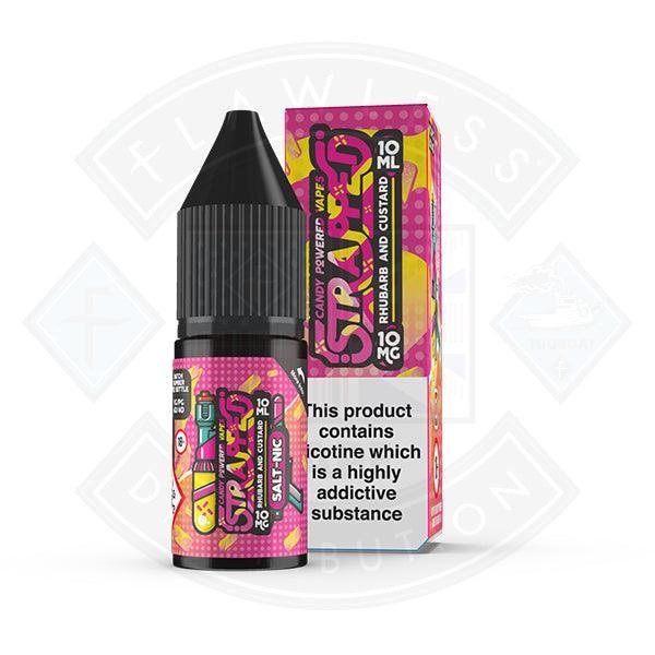 Strapped Candy Powered Nic Salt - Rhubarb and Custard 10ml E-liquid