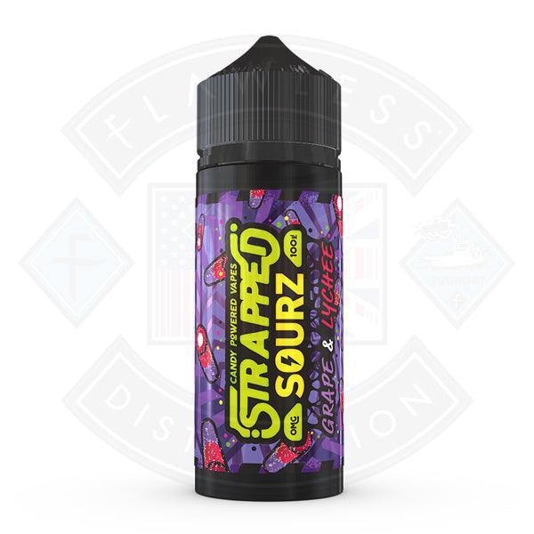 Strapped Sourz- Grape & Lychee 0mg 100ml Shortfill