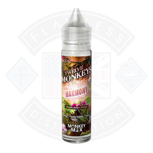 Twelve Monkeys OASIS - Harmony 0mg 50ml Shortfill E liquid
