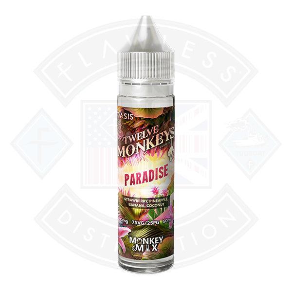Twelve Monkeys OASIS - Paradise 0mg 50ml Shortfill E liquid