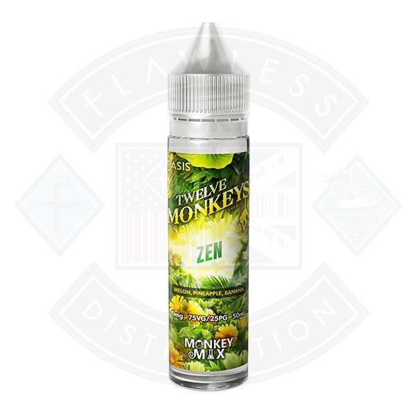 Twelve Monkeys OASIS - Zen 0mg 50ml Shortfill E liquid
