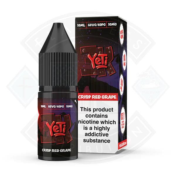 Yeti 3k Bar Salt Crisp Red Grape 10ml E Liquid