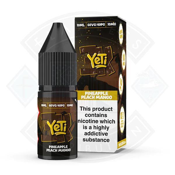 Yeti 3k Bar Salt Pineapple Peach Mango 10ml E Liquid